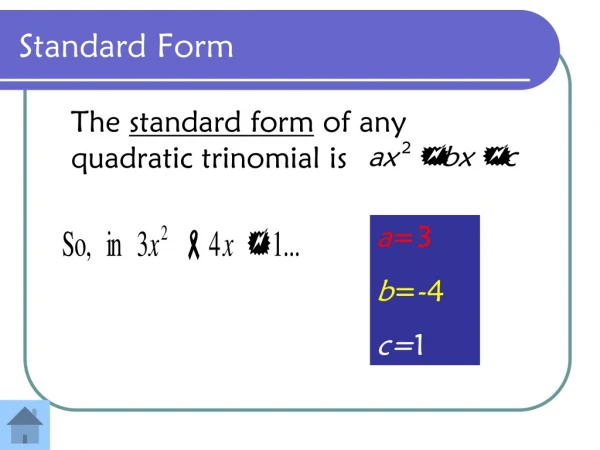 Standard Form