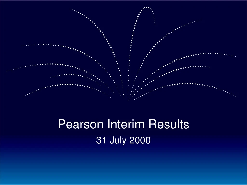 pearson interim results 31 july 2000