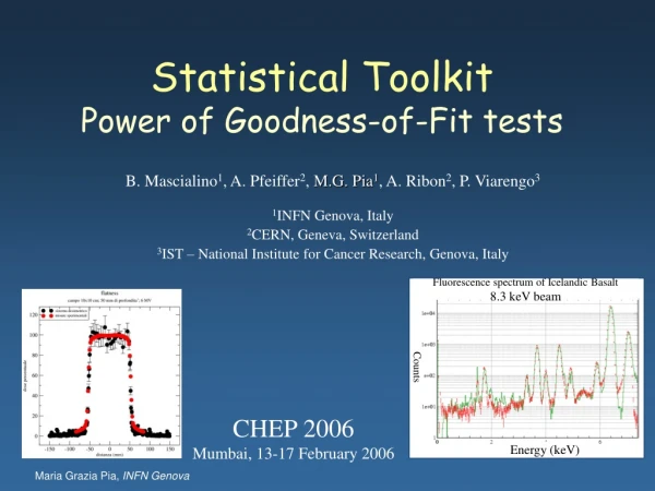 Statistical Toolkit Power of Goodness-of-Fit tests