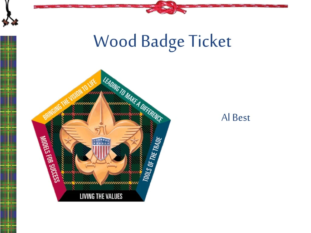 wood badge ticket