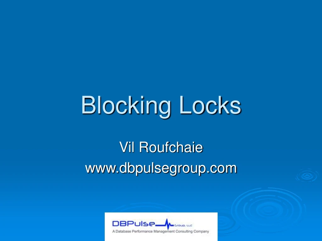 blocking locks