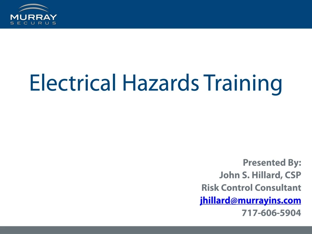 electrical hazards training