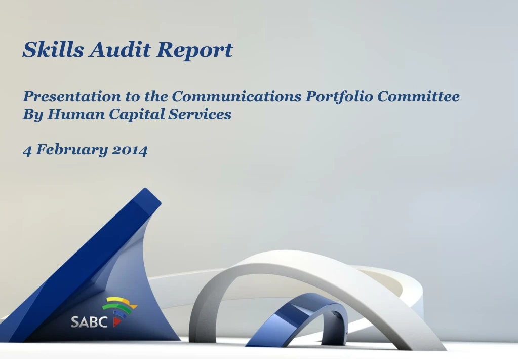 skills audit report presentation