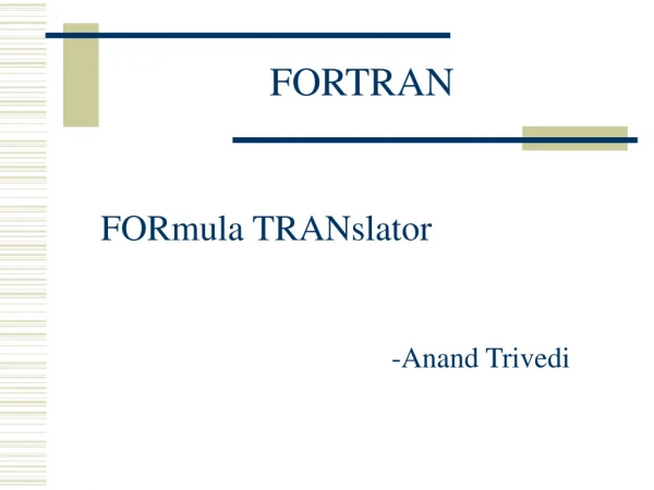 FORTRAN