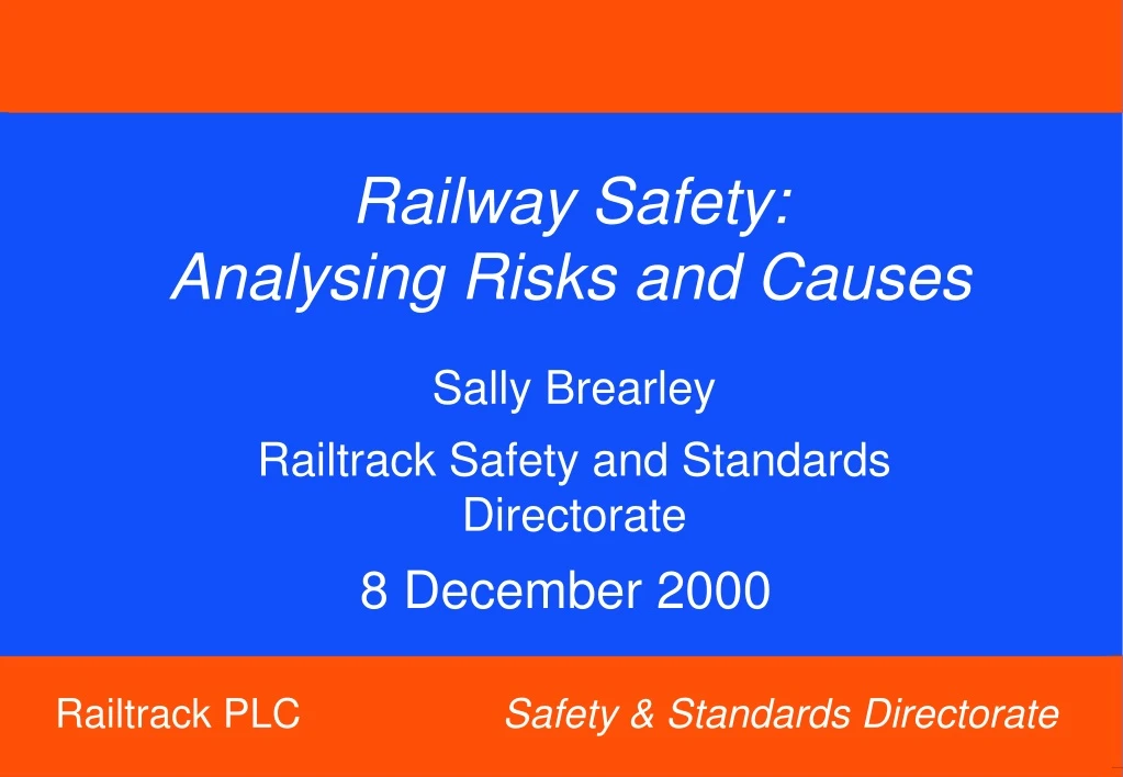 railway safety analysing risks and causes