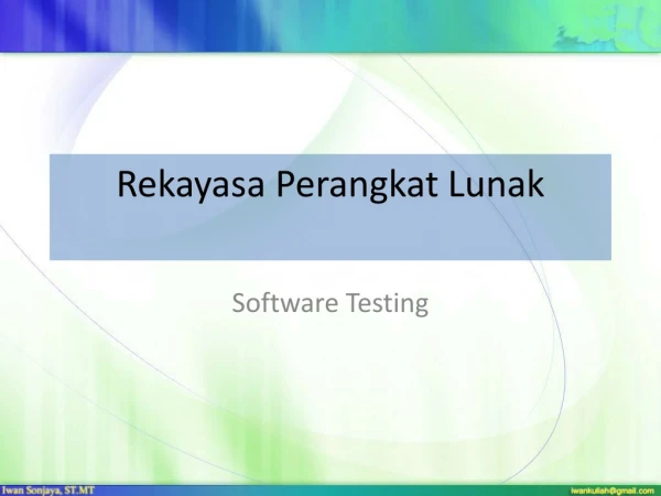 Rekayasa Perangkat Lunak