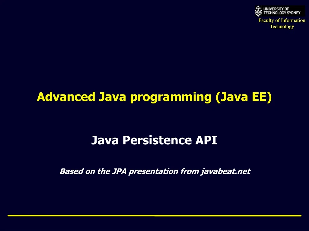 advanced java programming java ee