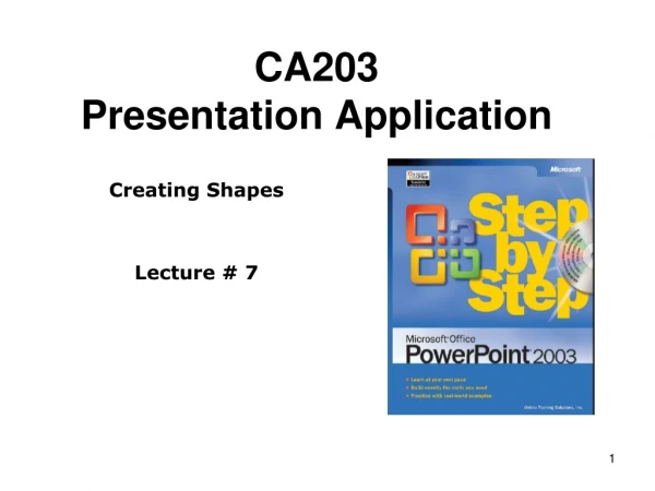 CA203 Presentation Application