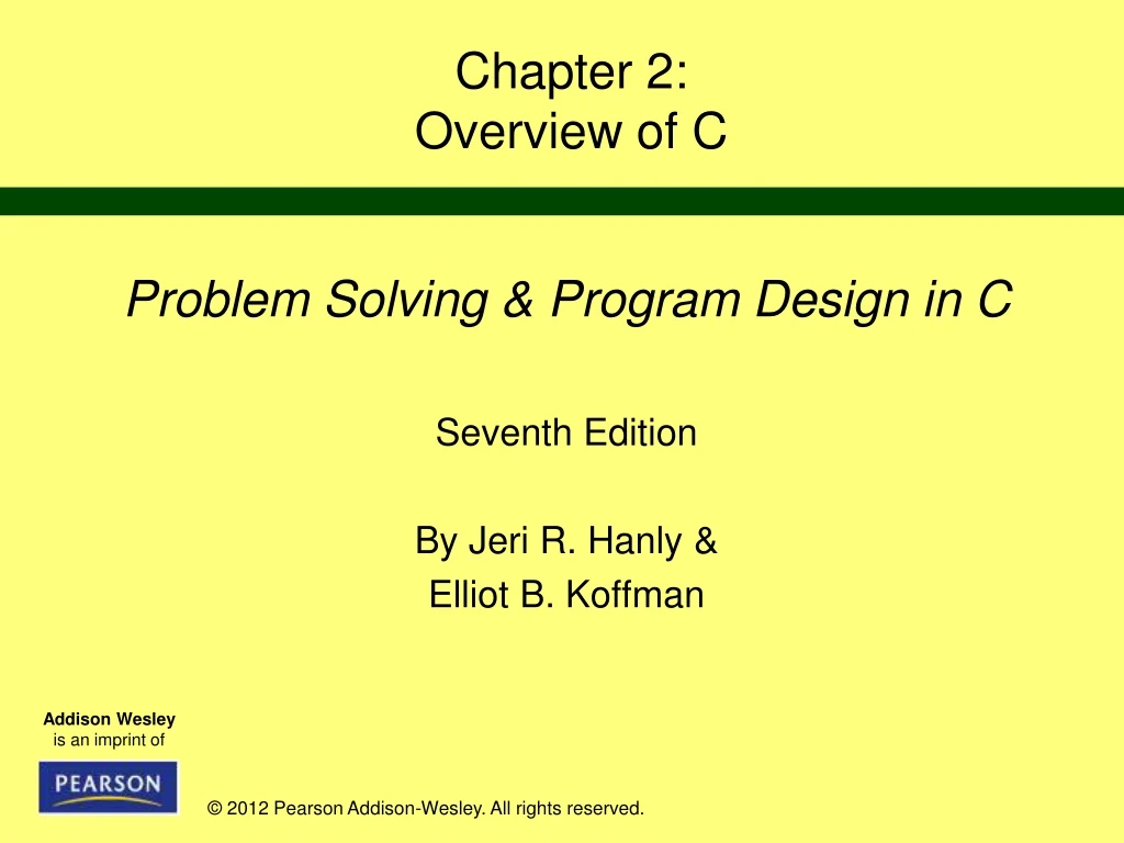 chapter 2 overview of c