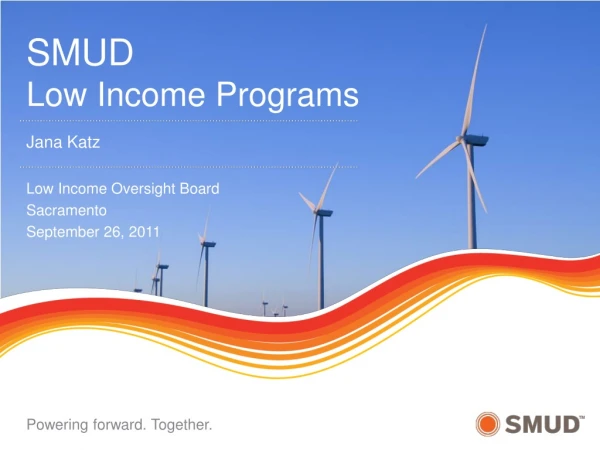 SMUD Low Income Programs