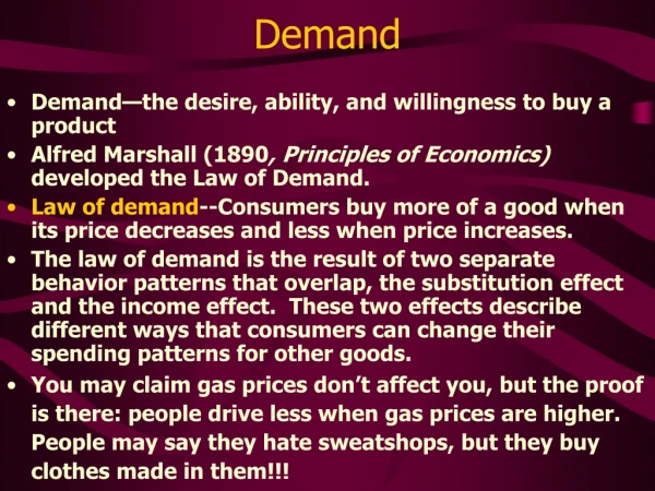 Demand