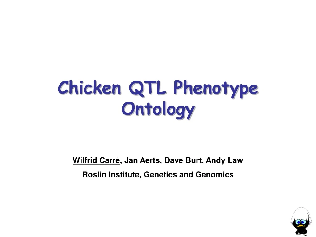 chicken qtl phenotype ontology