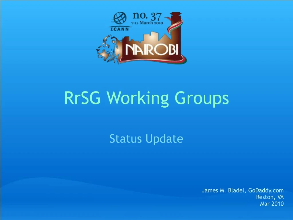 rrsg working groups