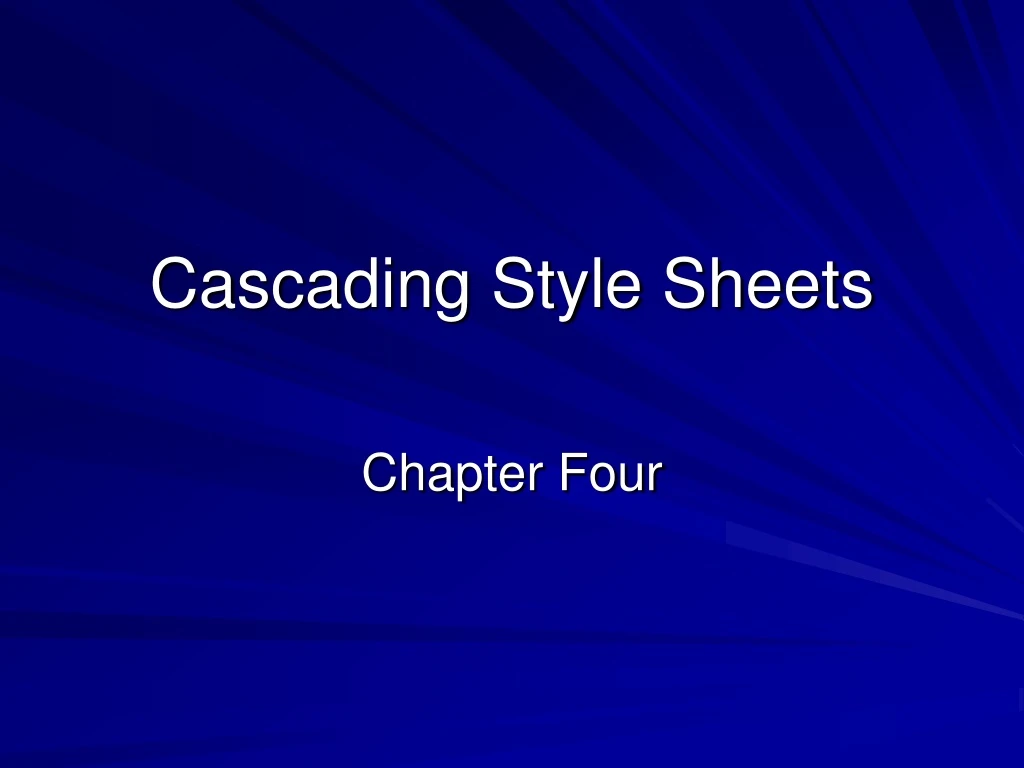 cascading style sheets