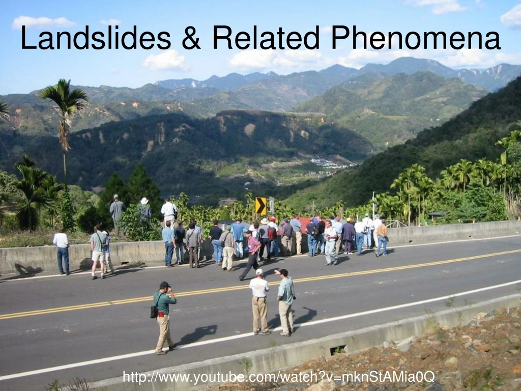 landslides related phenomena