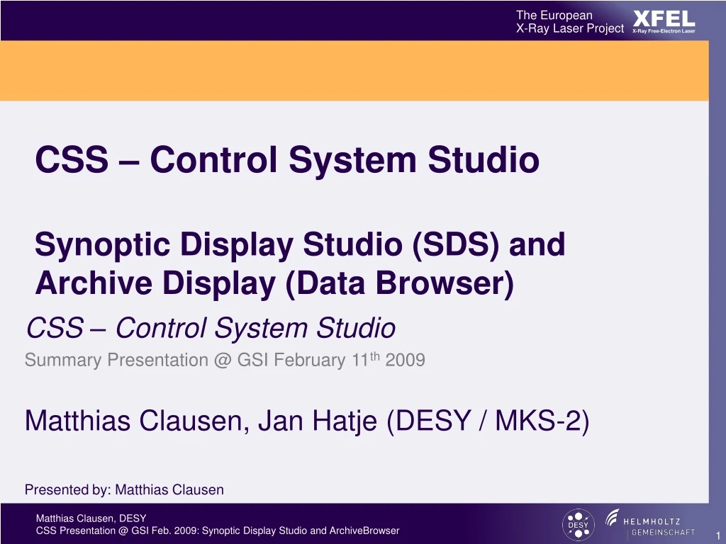 css control system studio synoptic display studio