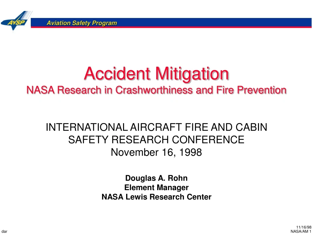 accident mitigation nasa research