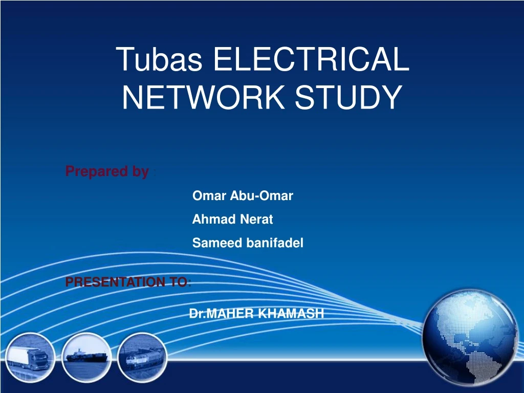 tubas electrical network study