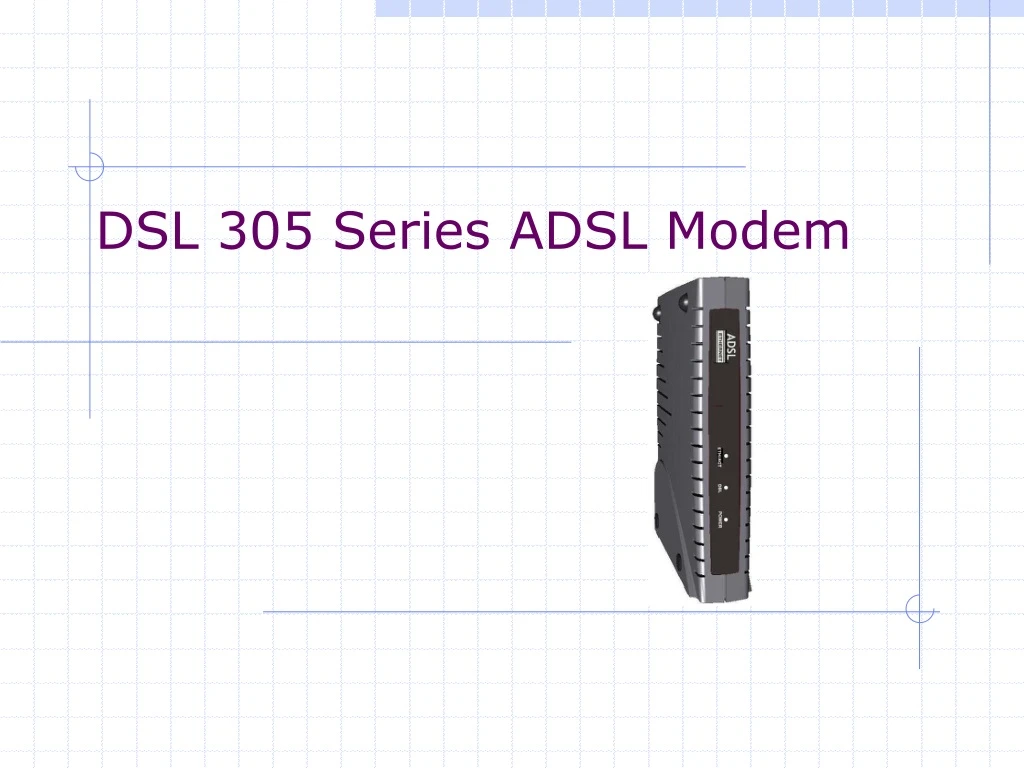 dsl 305 series adsl modem