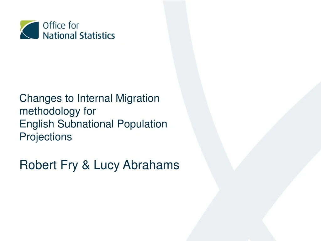 changes to internal migration methodology