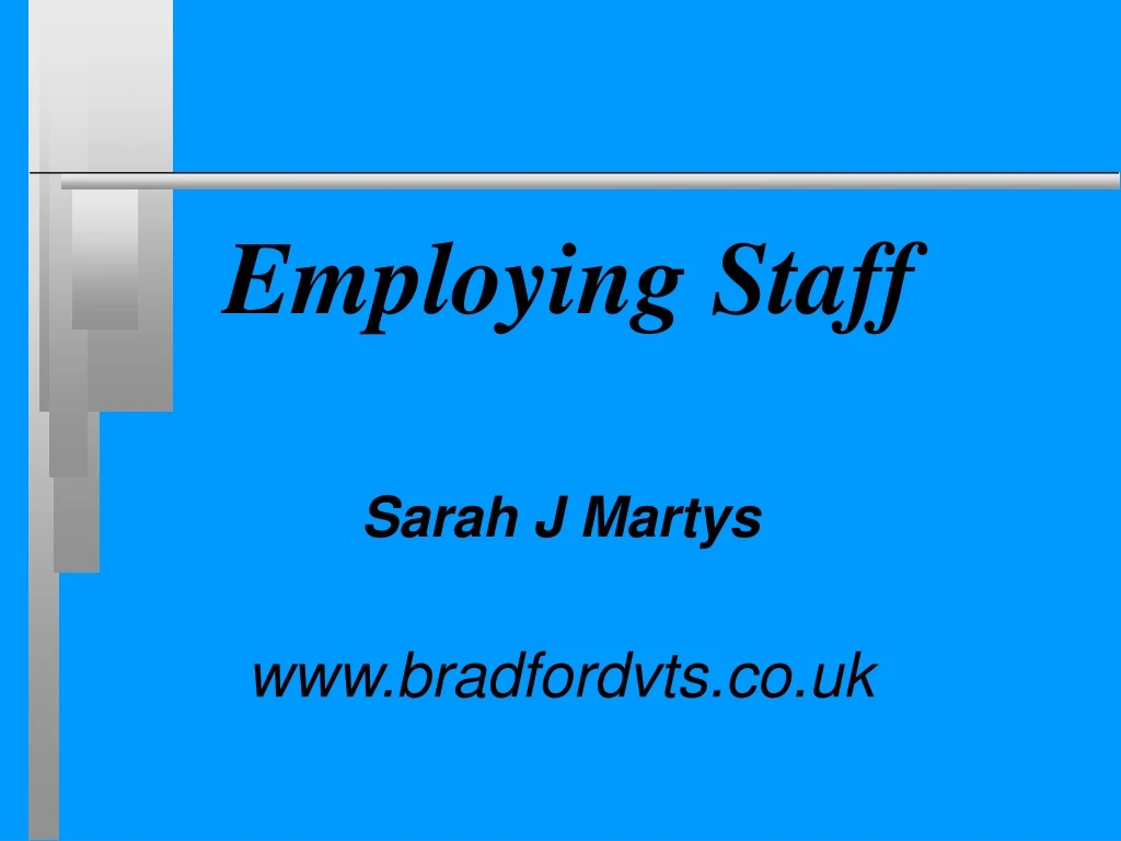 employing staff