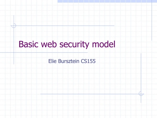 Basic web security model