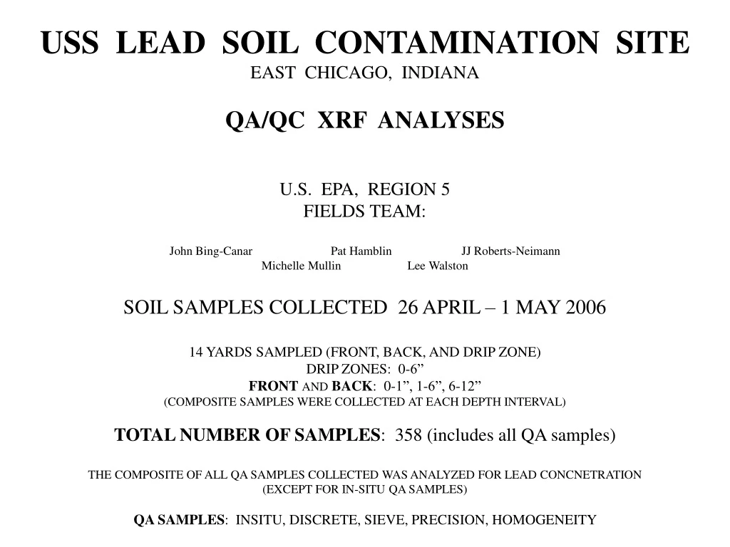 uss lead soil contamination site east chicago