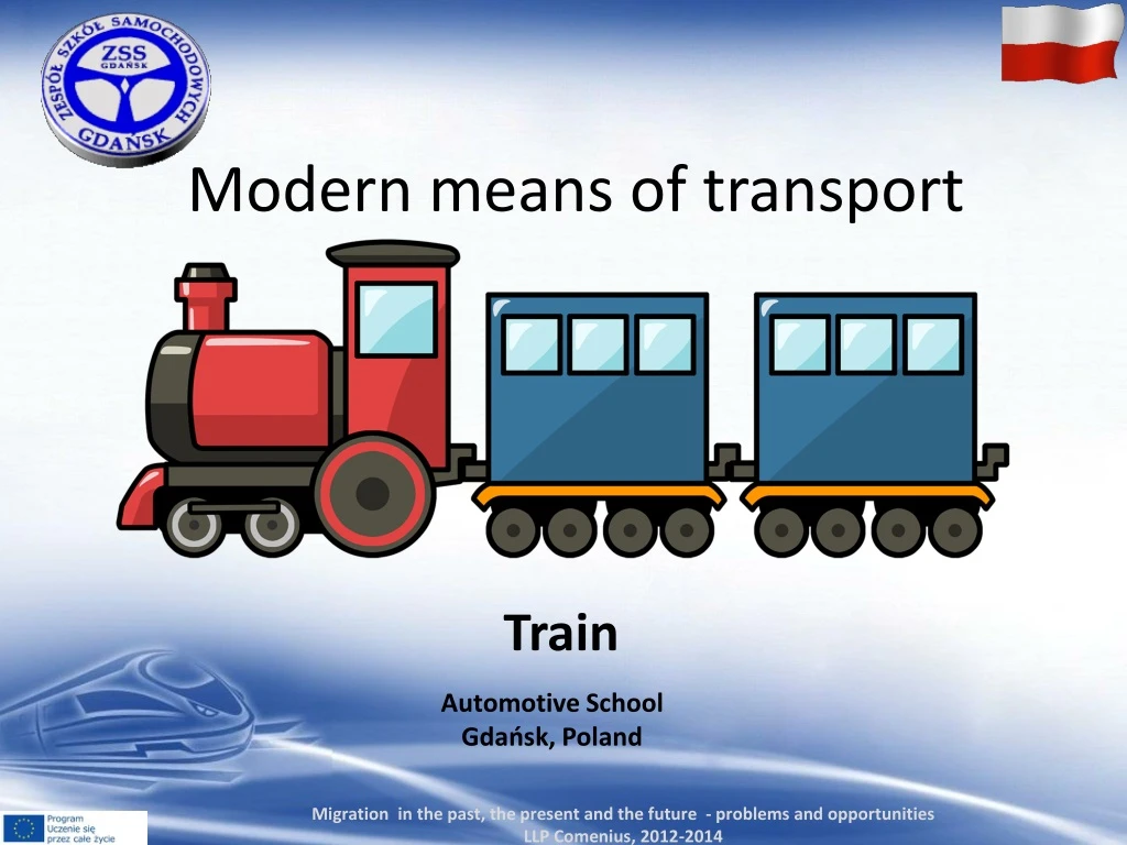 modern means of transport