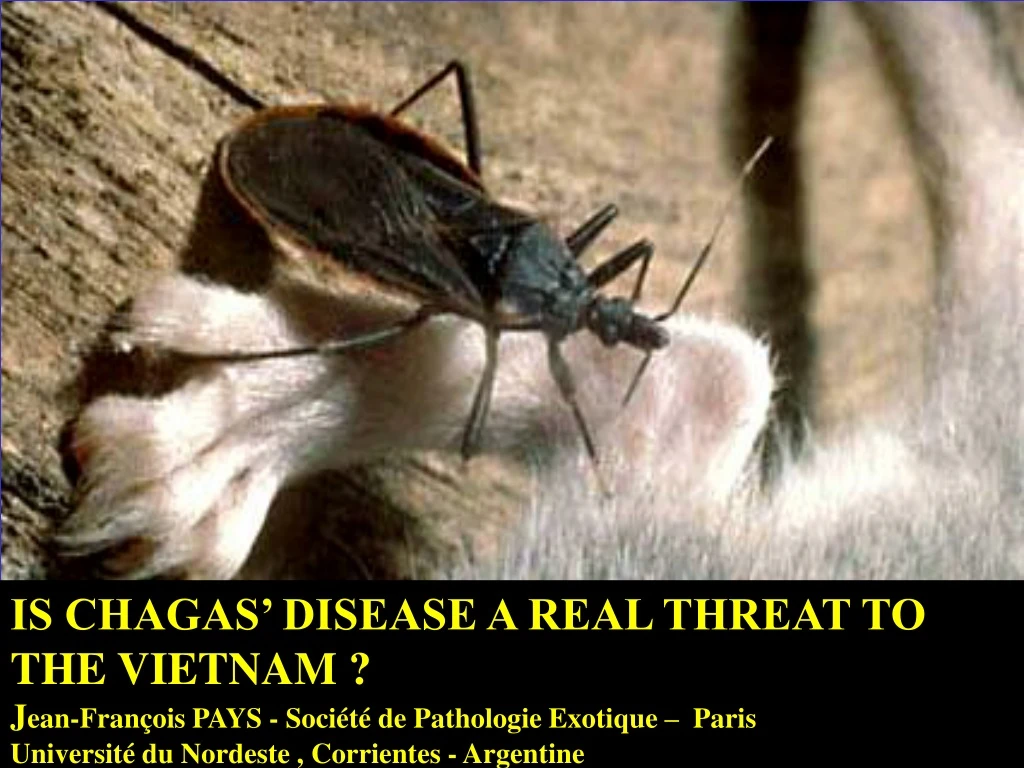 is chagas disease a real threat to the vietnam