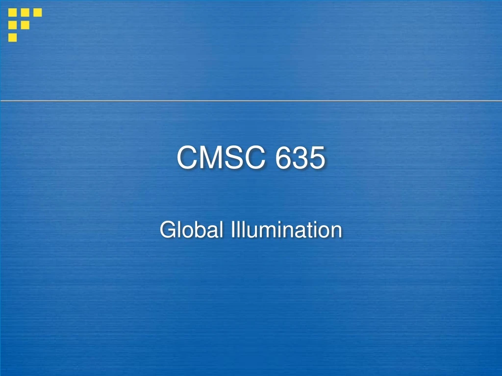 cmsc 635