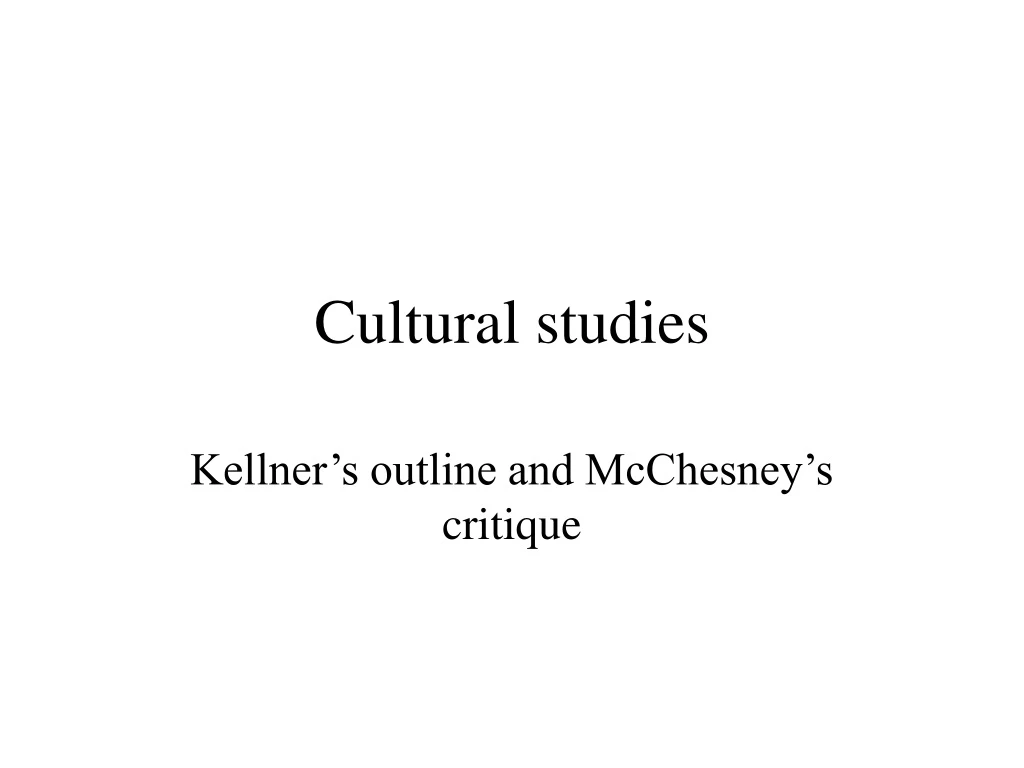 cultural studies