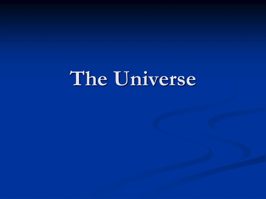 the universe