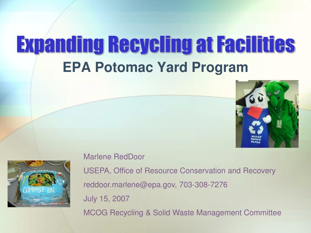 expanding recycling at facilities