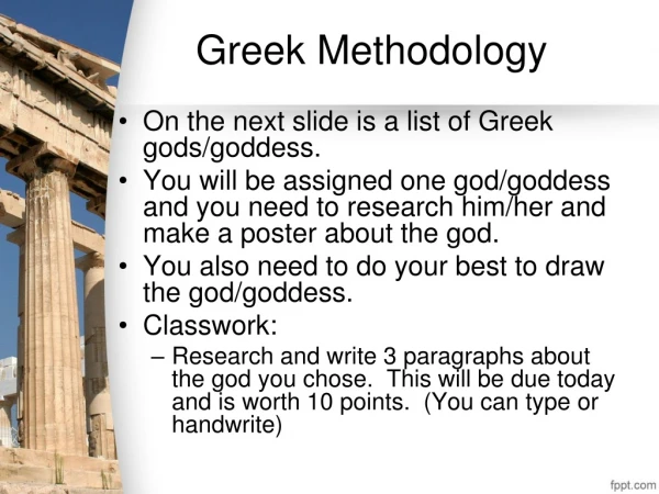 Greek Methodology
