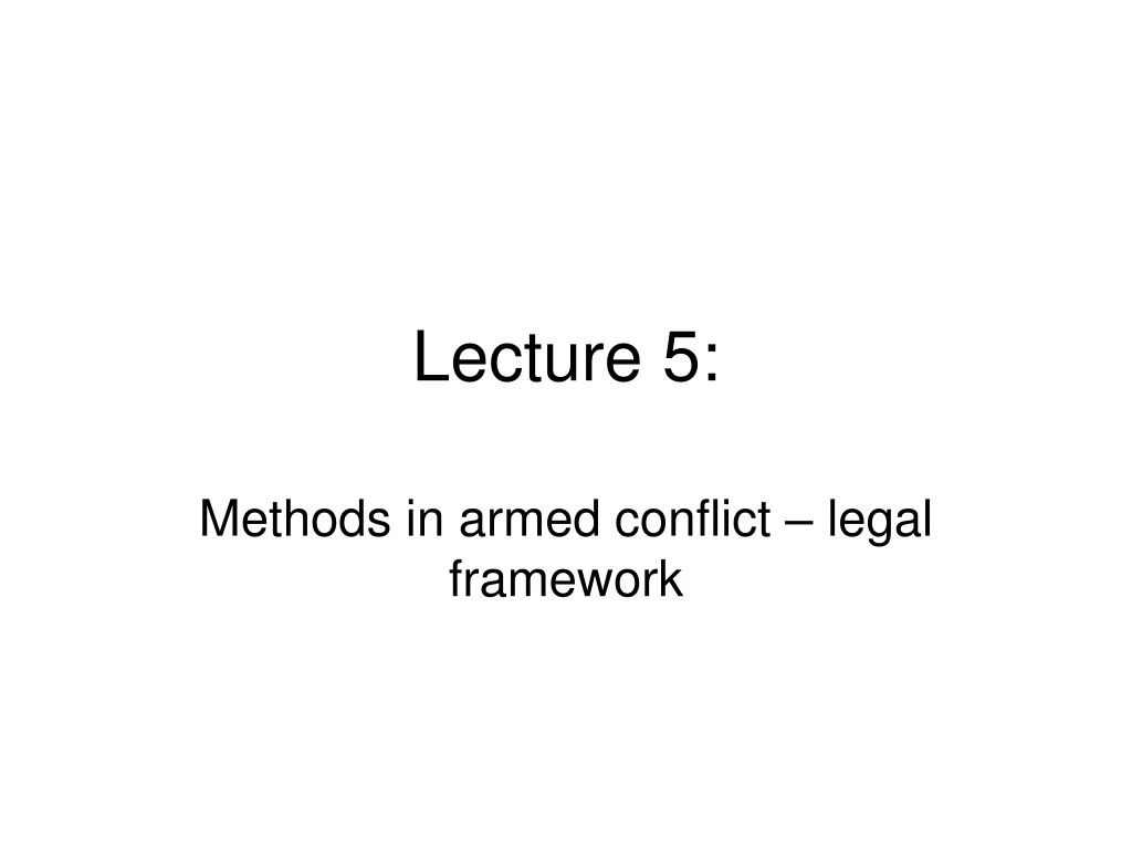 lecture 5