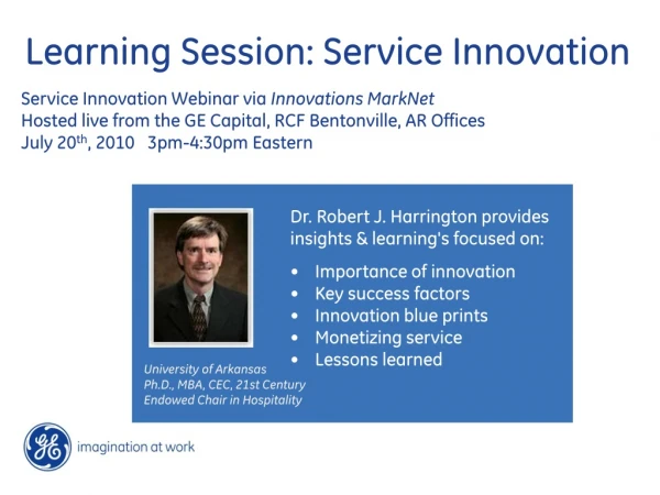 Learning Session: Service Innovation