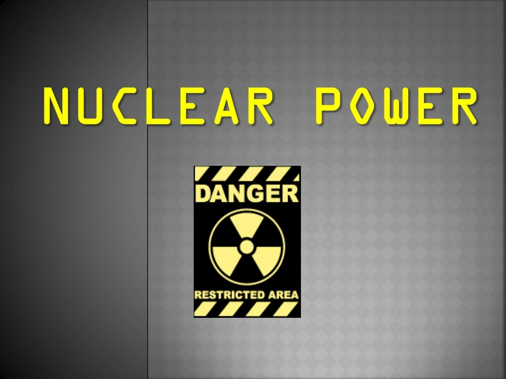 nuclear power