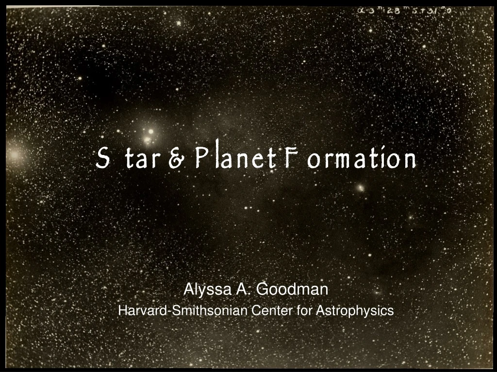 star planet formation