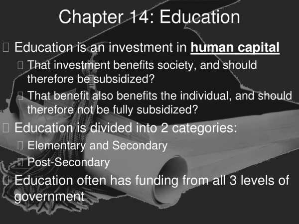 Chapter 14: Education