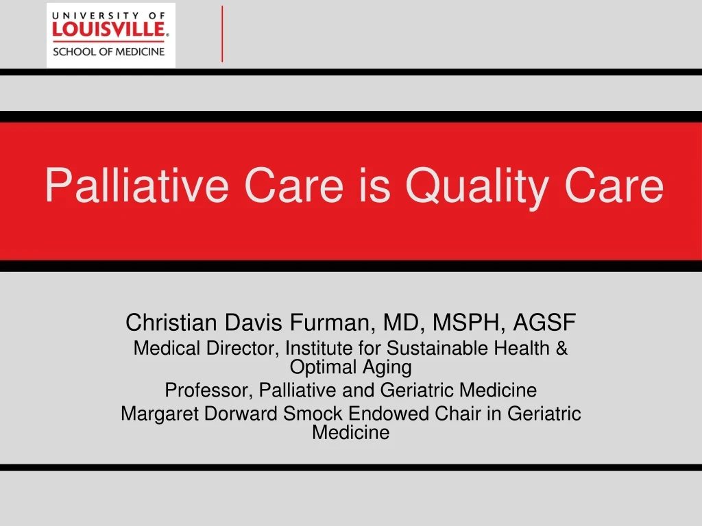 palliative care is quality care