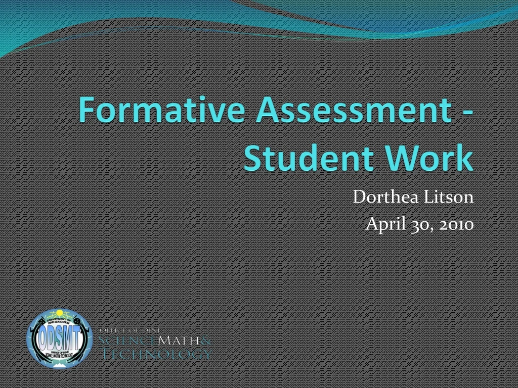 formative assessment student work