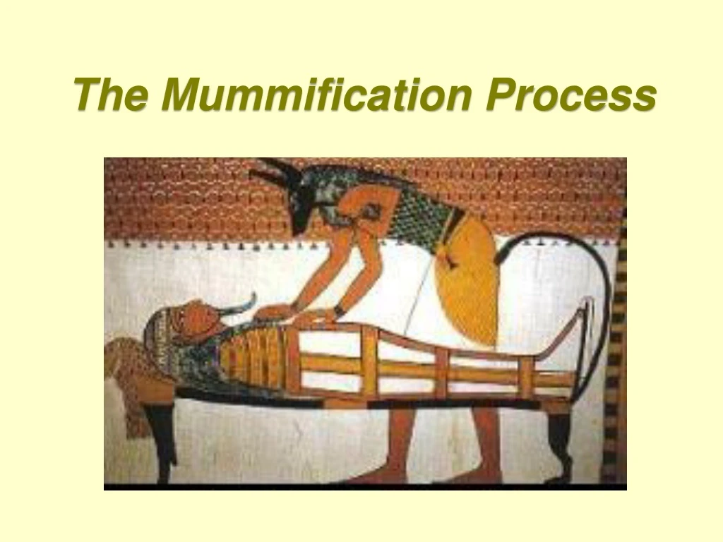 the mummification process