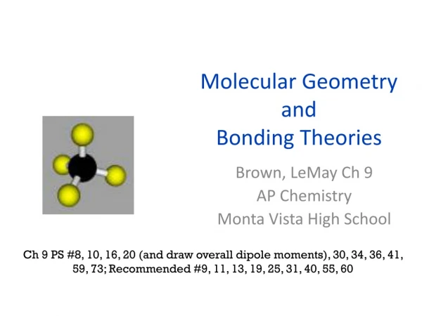 Molecular Geometry and Bonding Theories