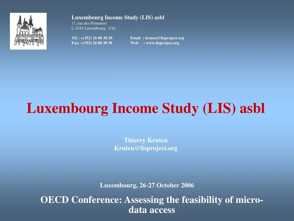 luxembourg income study lis asbl