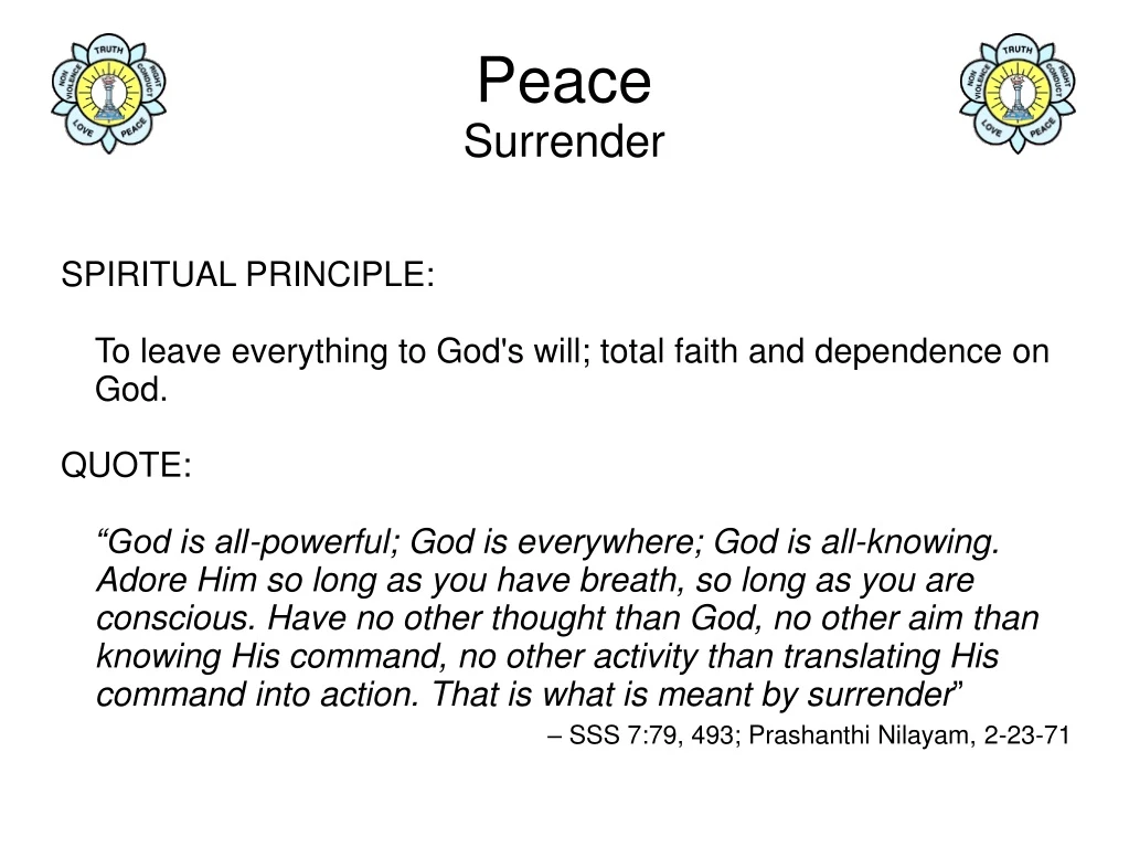 peace surrender