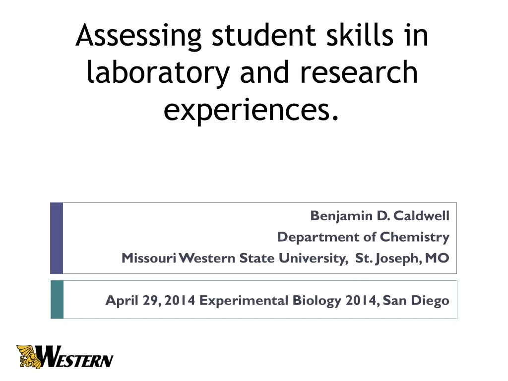 assessing student skills in laboratory and research experiences