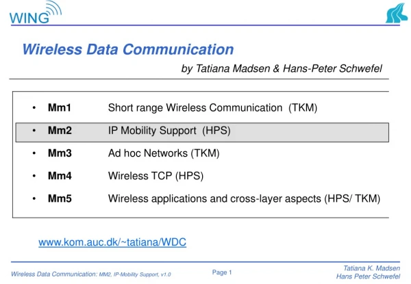 Wireless Data Communication