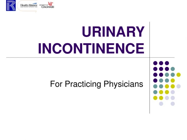 URINARY      INCONTINENCE