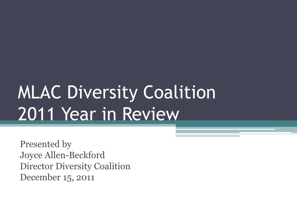 mlac diversity coalition 2011 year in review