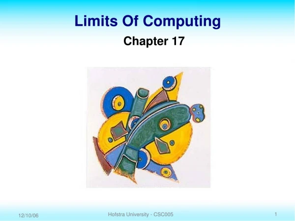 Limits Of Computing
